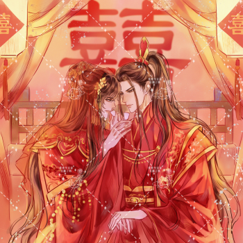 【古风】群秀-交杯酒_娘娘腔群秀古风绘画作品