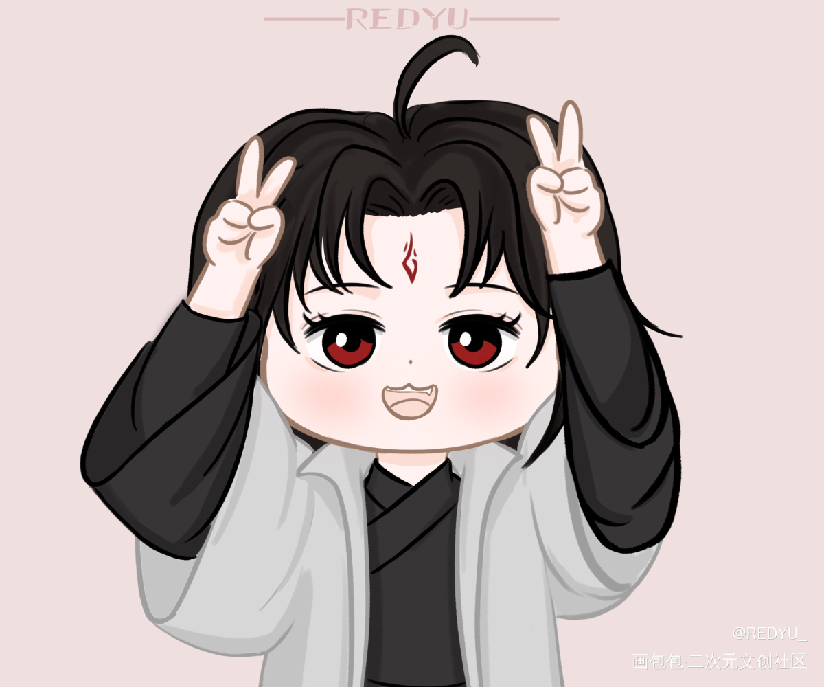【冰妹四连拍】_人渣反派自救系统洛冰河绘画作品