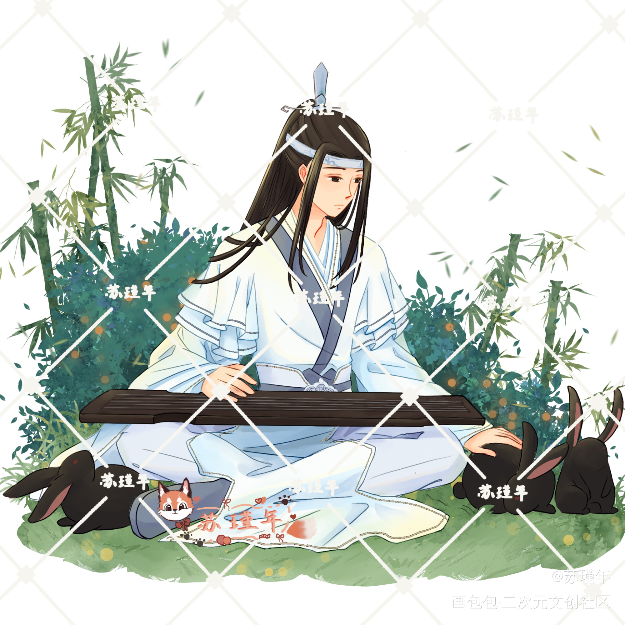 _魔道祖师忘羡绘画作品