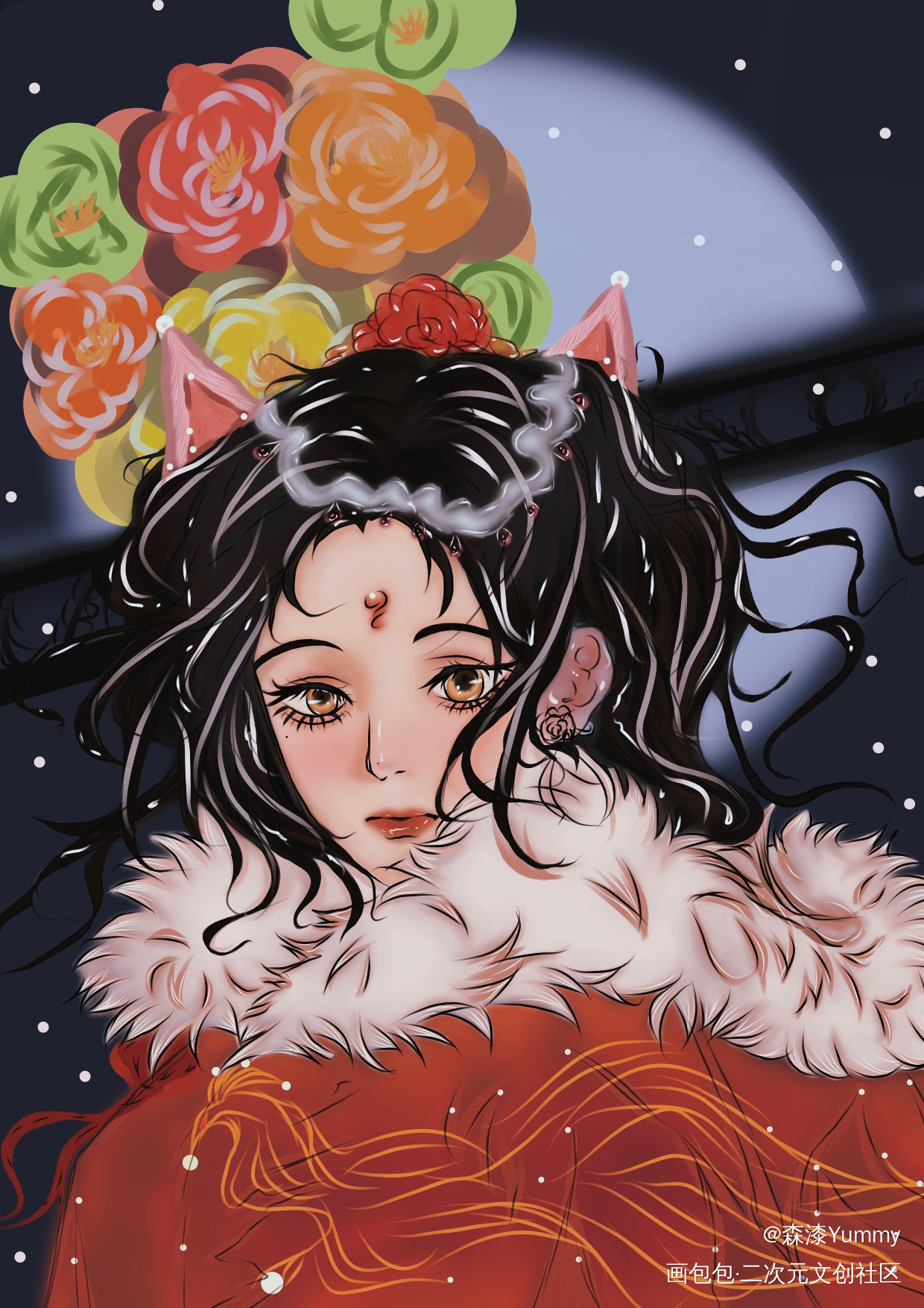 西游记里的怜怜_西游记平涂指绘绘画作品