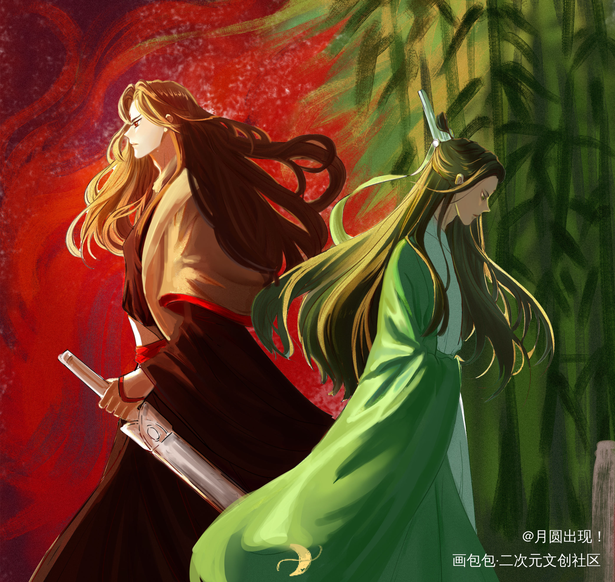三年_人渣反派自救系统冰秋绘画作品