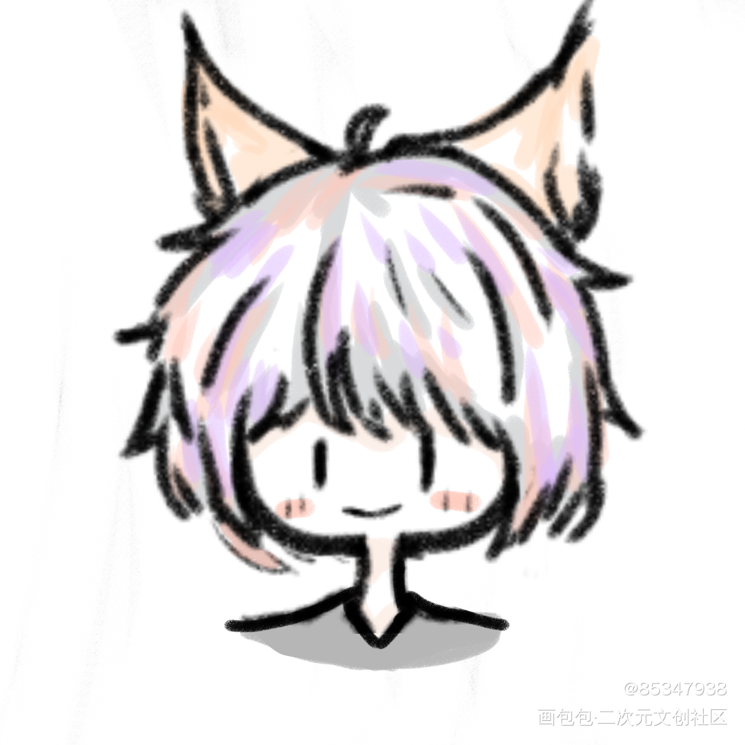 摸_平涂Q版绘画作品
