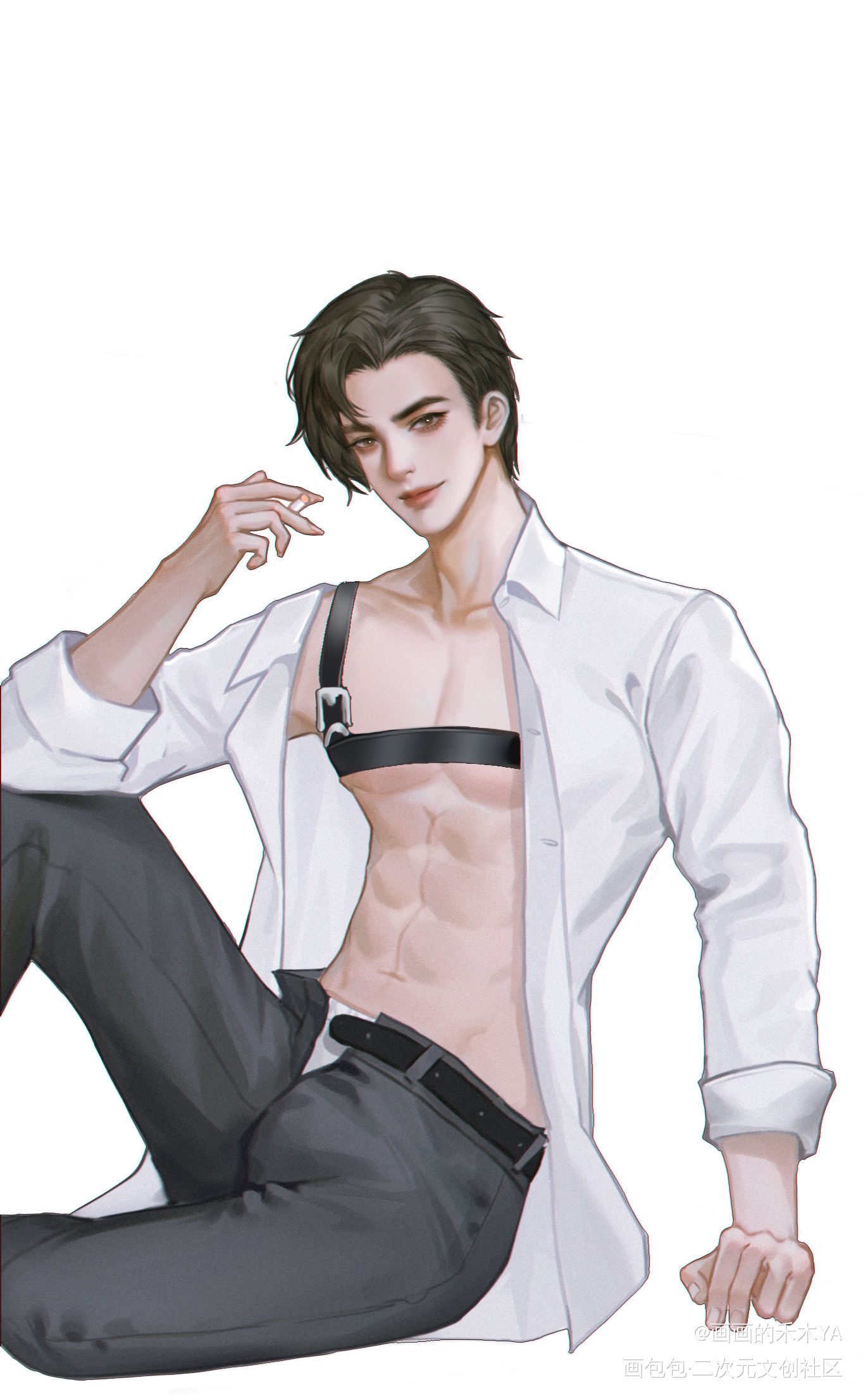 _188男团简隋英厚涂平涂同人绘画作品