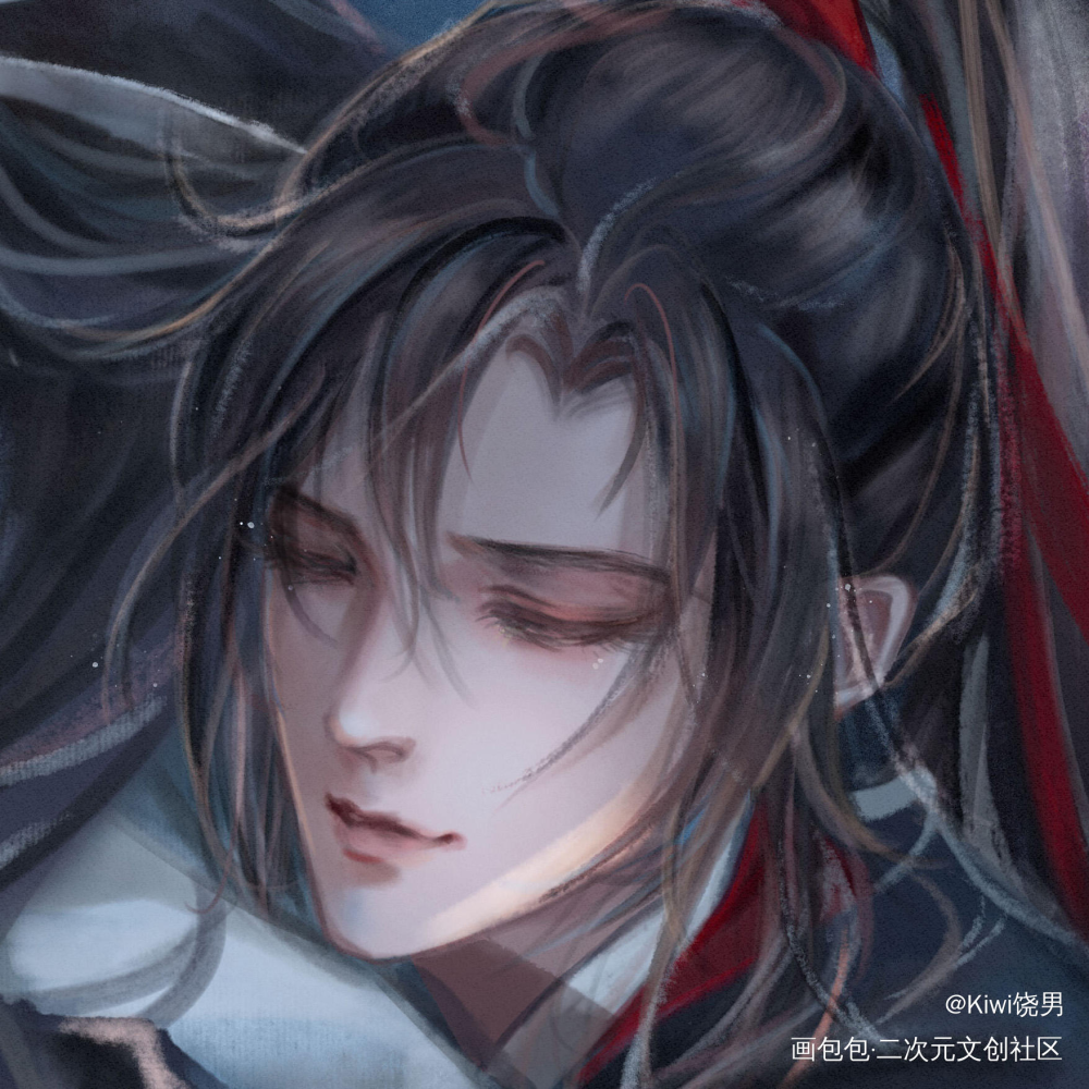 名场面《你特别好，我喜欢你。》_魔道祖师忘羡蓝忘机魏无羡蓝忘机0123生日快乐绘画作品