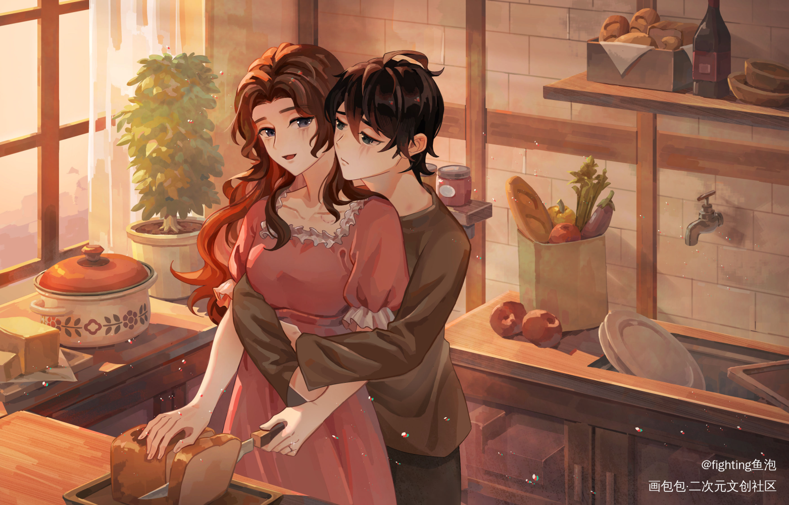 清晨_第五人格厚涂插画同人病患心理学家心患绘画作品