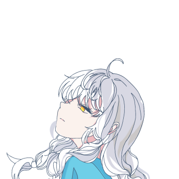 内秀书虫_平涂绘画作品