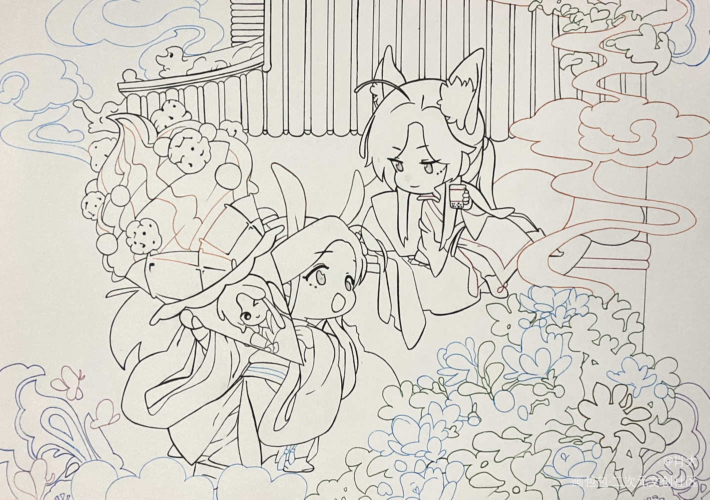 ＃临摹_天官赐福绘画作品