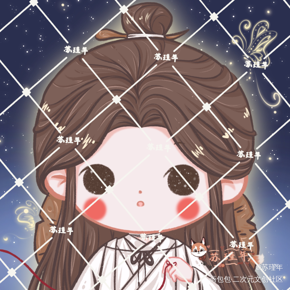天官赐福_天官赐福花怜Q版绘画作品