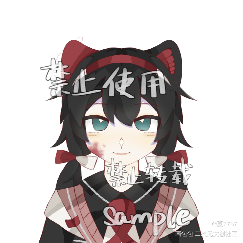 攒谷子_平涂绘画作品