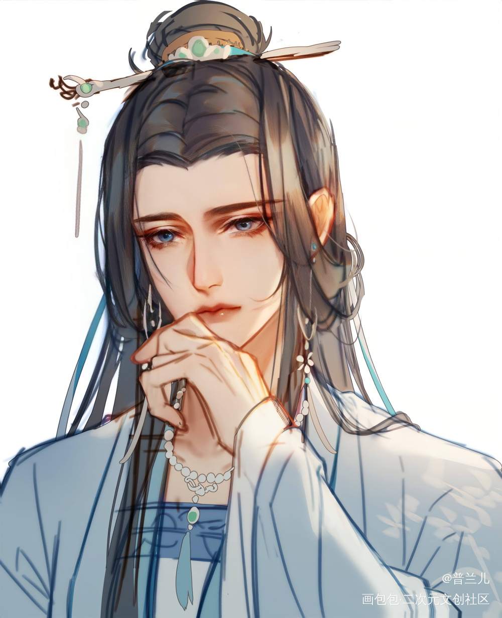 千秋女装三人组hhhhh_千秋晏沈古风平涂头像同人千秋梦溪石板绘绘画作品