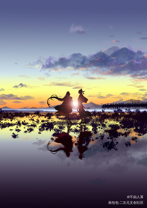《神性》_天官赐福慕情风信风情绘画作品
