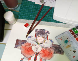 新年贺图来啦_绘画作品