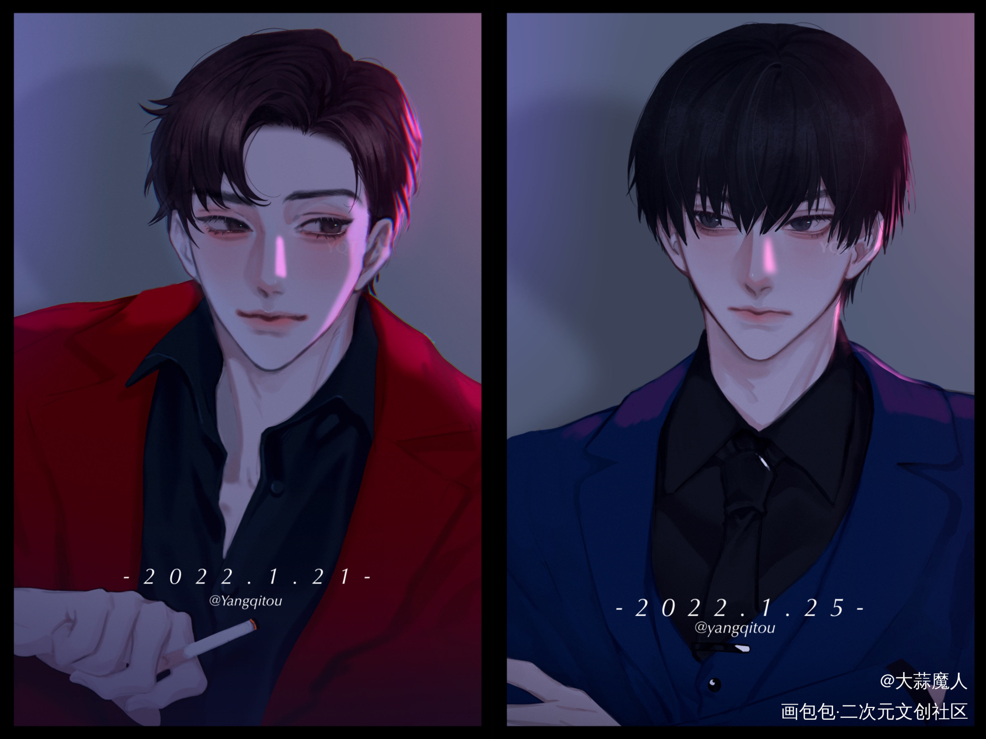 李简_你却爱着一个傻逼188男团李简李玉简隋英绘画作品