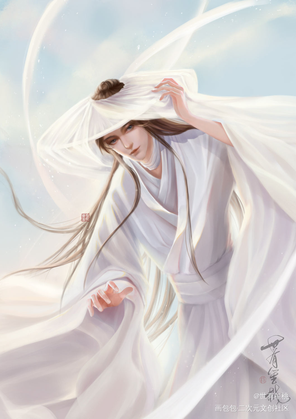 天官赐福 谢怜_天官赐福花怜厚涂我要上首推插画同人墨香铜臭绘画作品