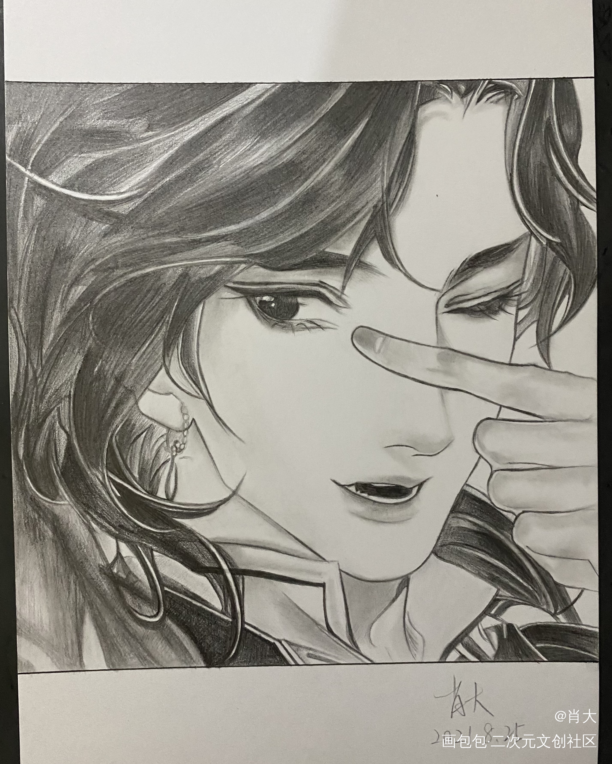 临摹_天官赐福花城临摹绘画作品