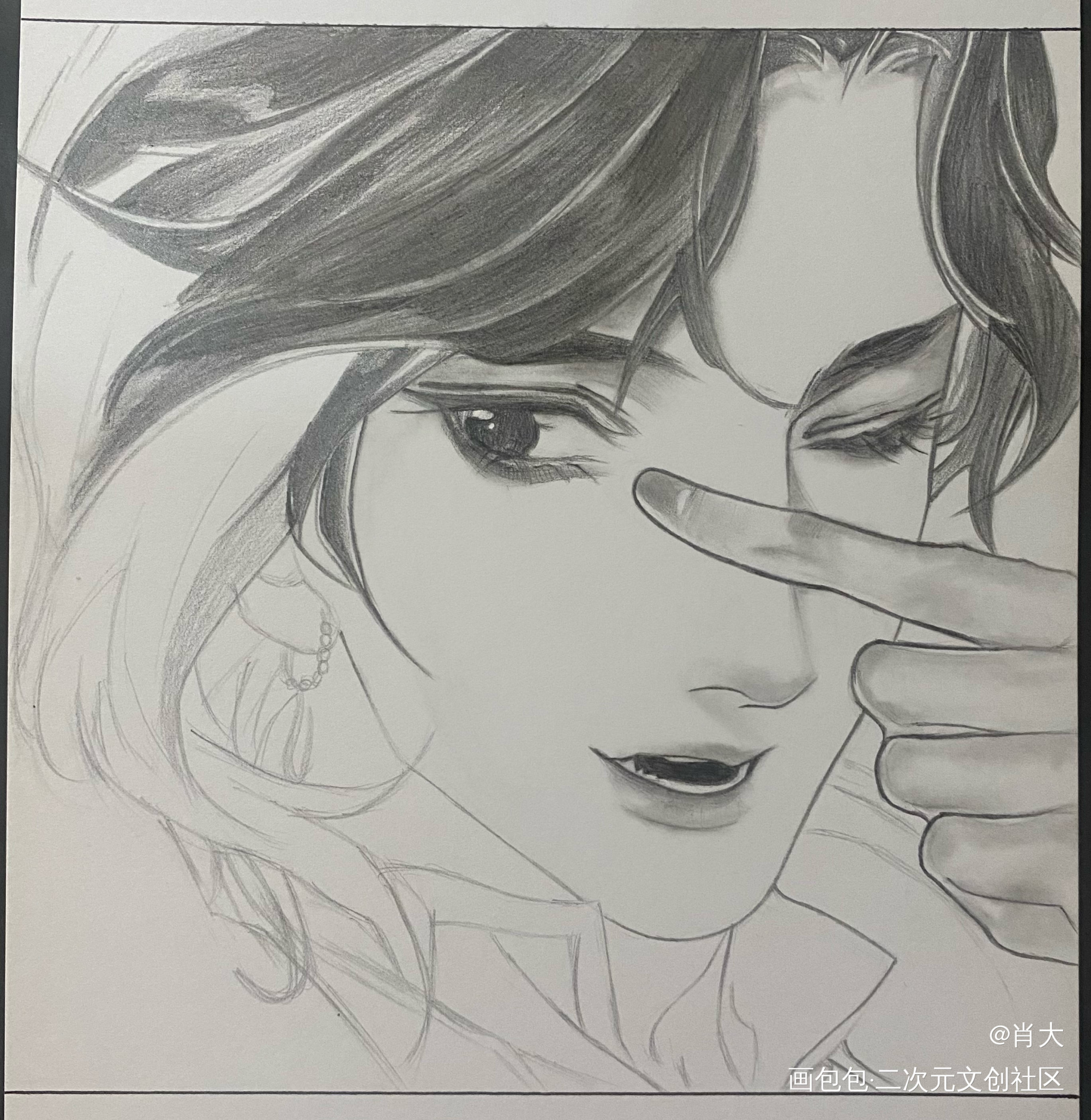 临摹_天官赐福花城临摹绘画作品