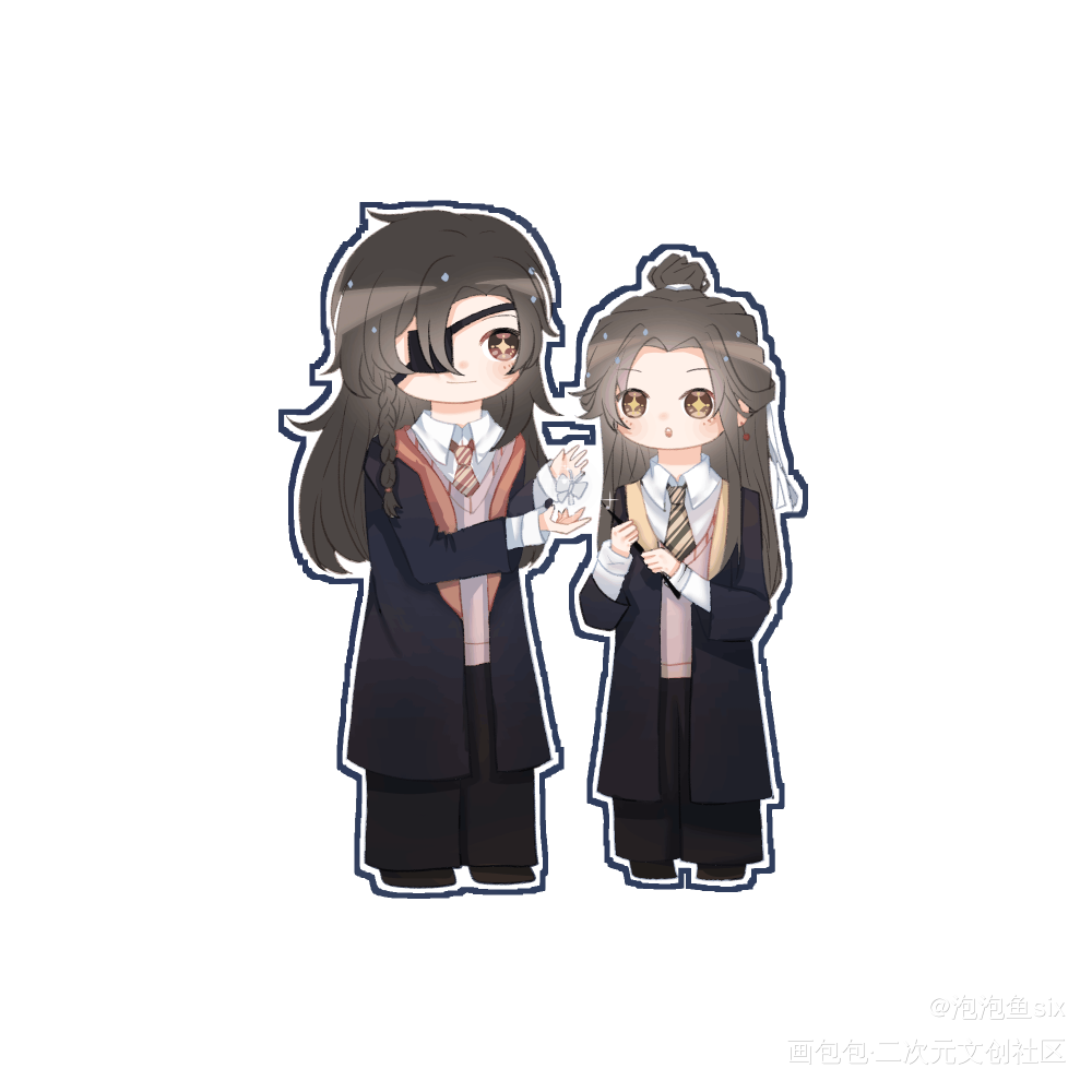花怜_天官赐福花怜Q版绘画作品