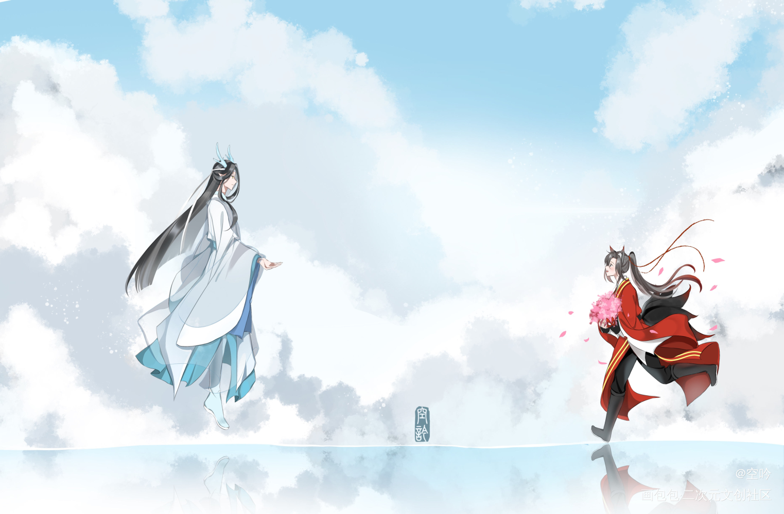 奔向你_魔道祖师忘羡绘画作品