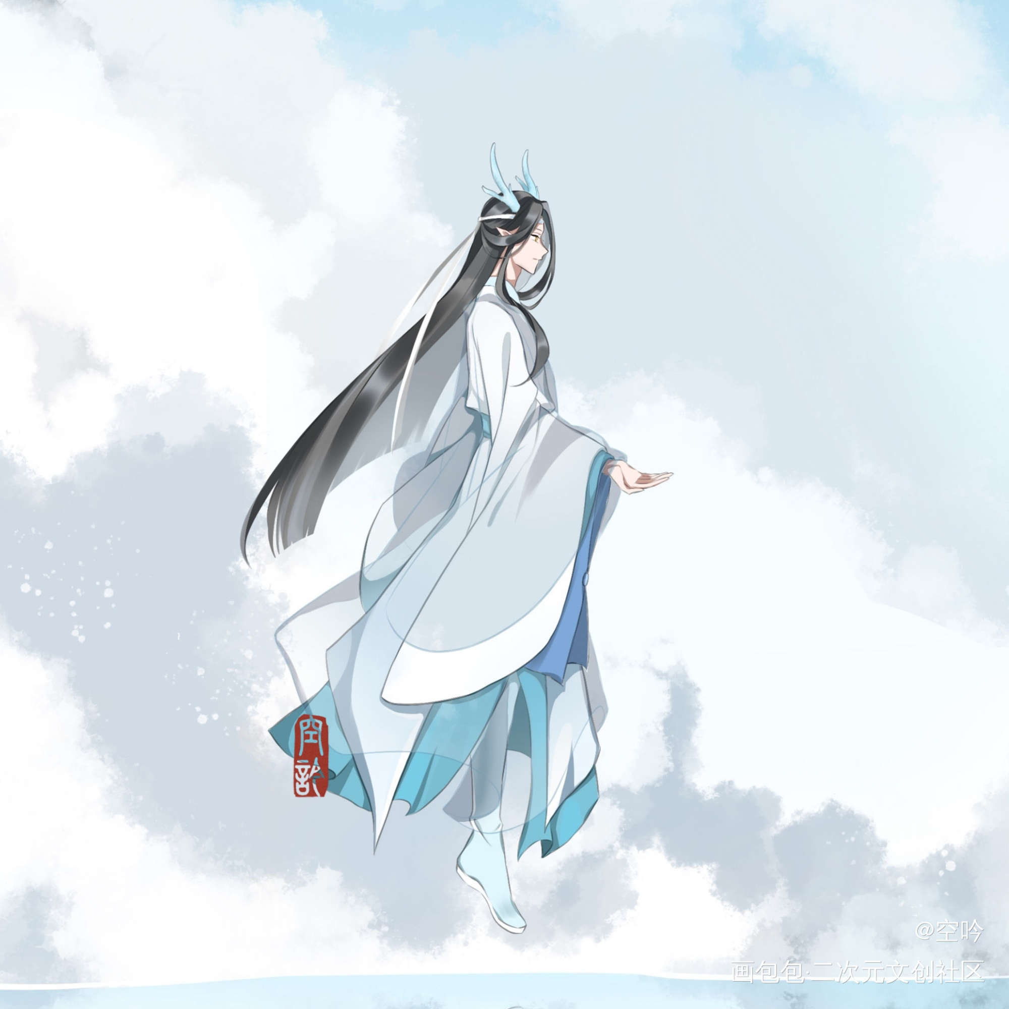 奔向你_魔道祖师忘羡绘画作品