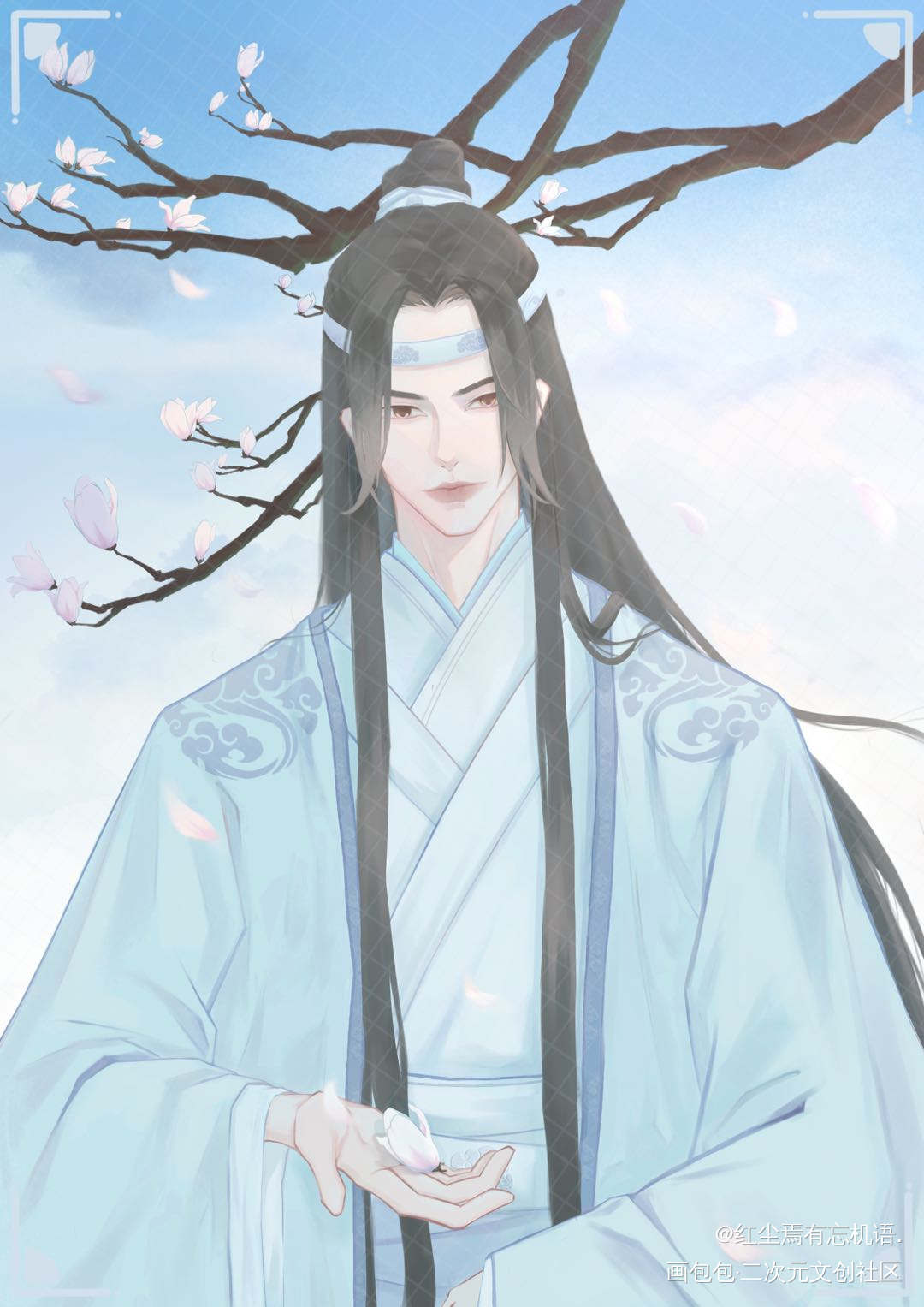 雅正的含光君～_魔道祖师蓝忘机绘画作品
