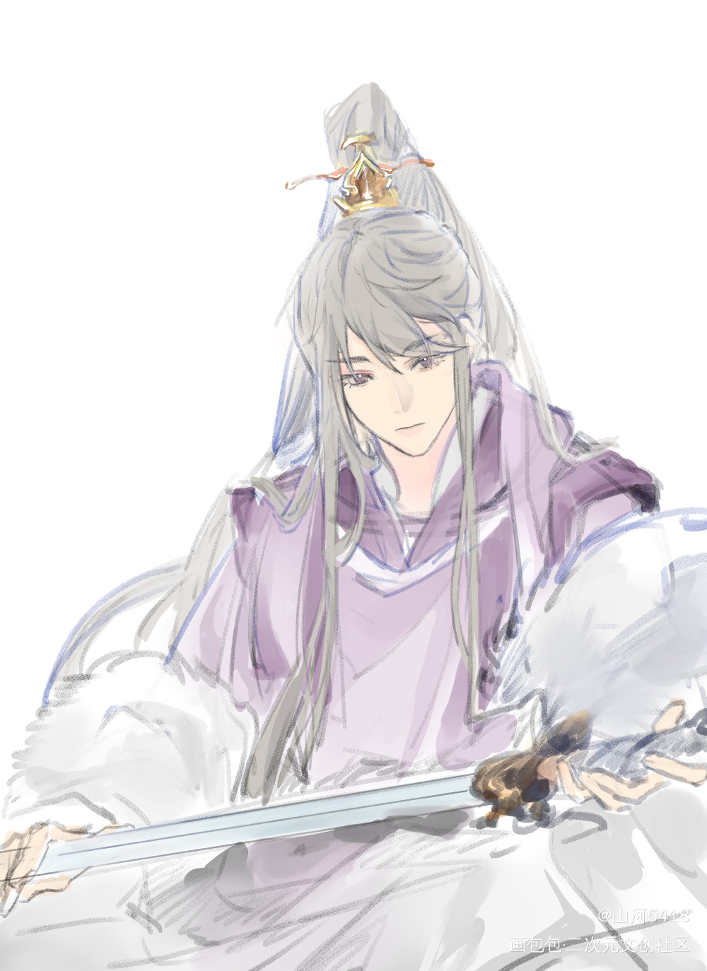 别来无恙，谢景行_重生之将门毒后绘画作品