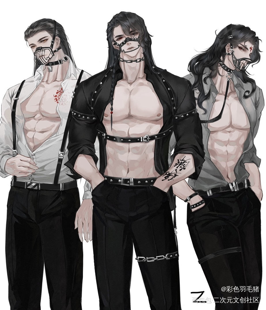 墨家三攻绝了系_人渣反派自救系统天官赐福魔道祖师洛冰河花城蓝忘机绘画作品