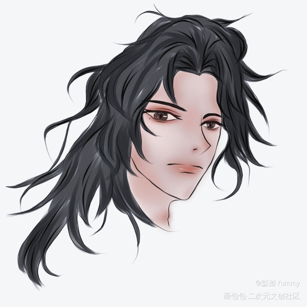 手感不错_平涂指绘原创绘画作品