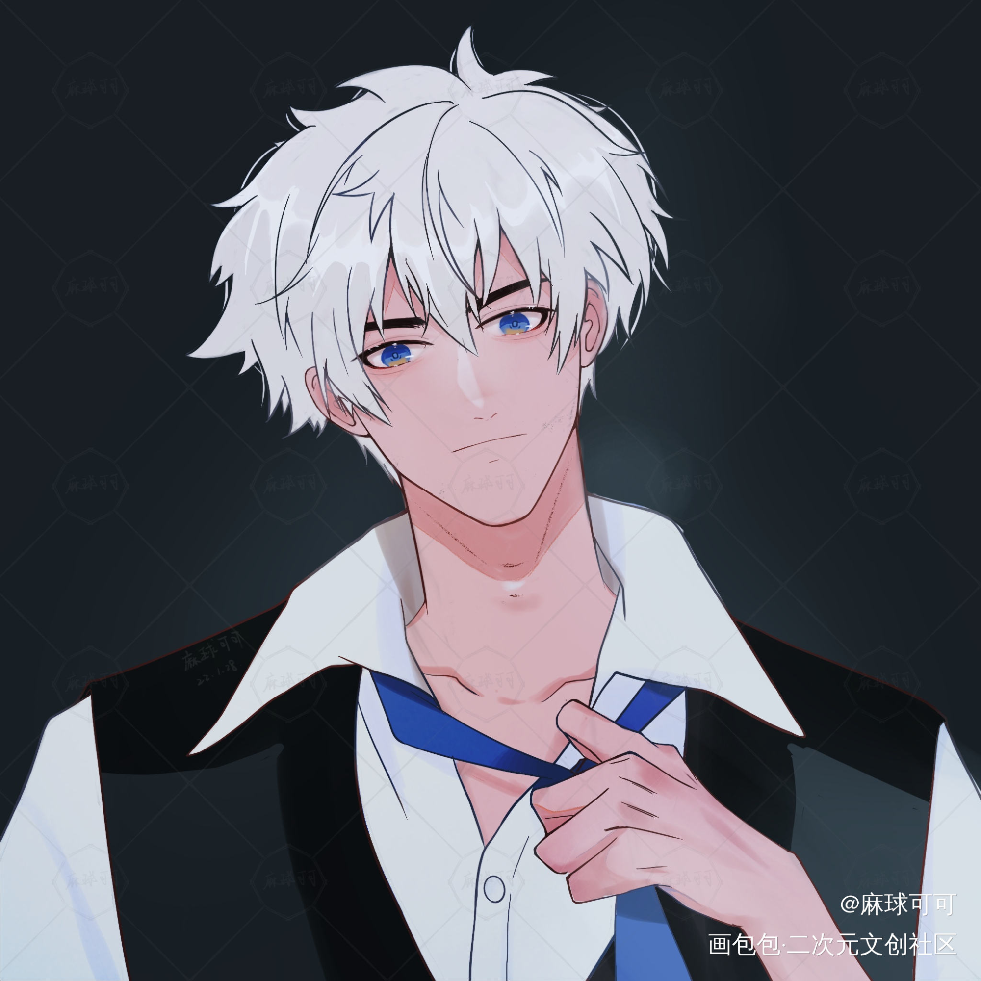 成熟男人_时光代理人陆光绘画作品