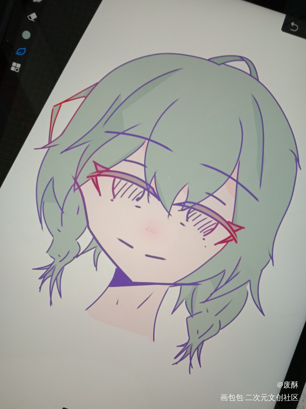 摸鱼~_原创绘画作品