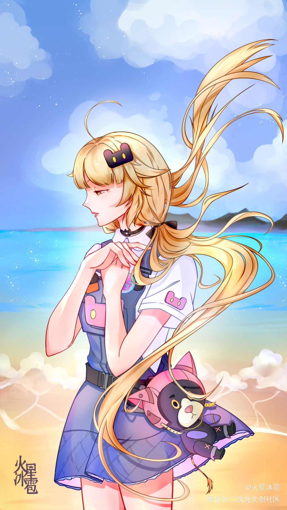 莎莉的心愿_日系莎莉幻塔绘画作品