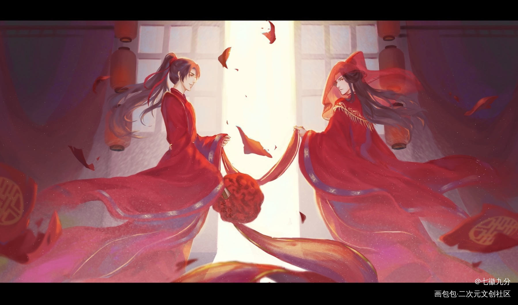 彩蝶镇拜堂_二哈和他的白猫师尊燃晚我要上首推绘画作品