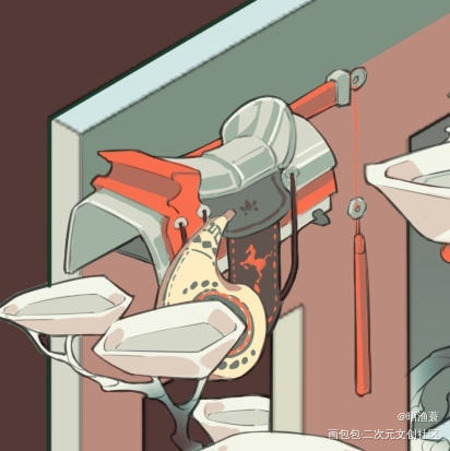 李白主题房间设计_李白古风房间绘画作品