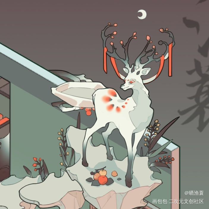 李白主题房间设计_李白古风房间绘画作品