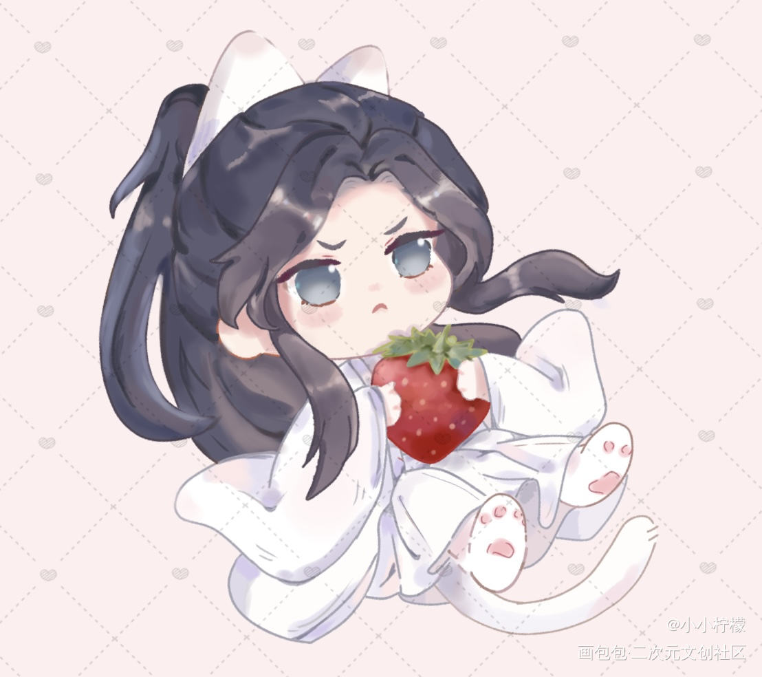 白猫师尊_二哈和他的白猫师尊燃晚楚晚宁绘画作品