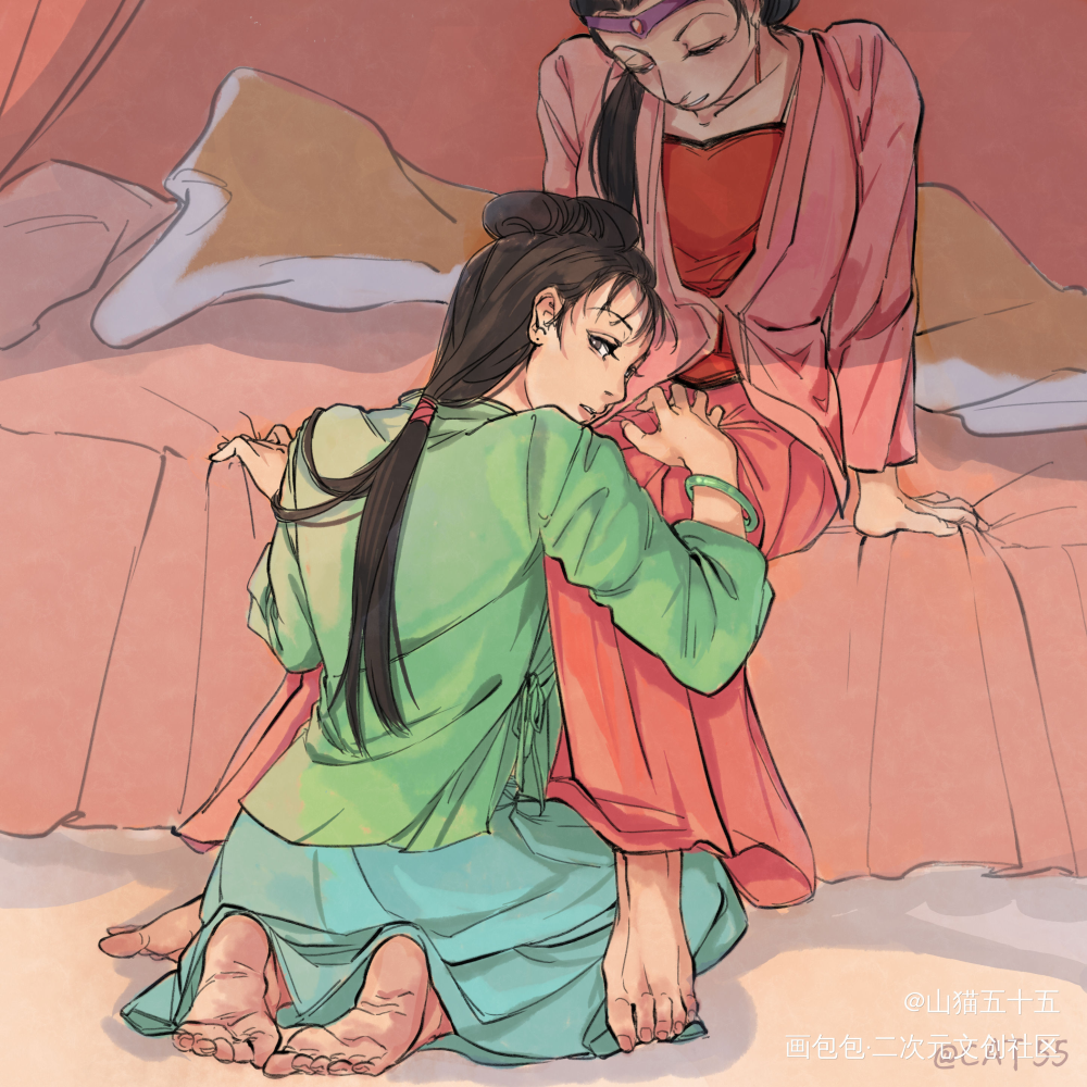 凤平_红楼梦平涂凤平绘画作品
