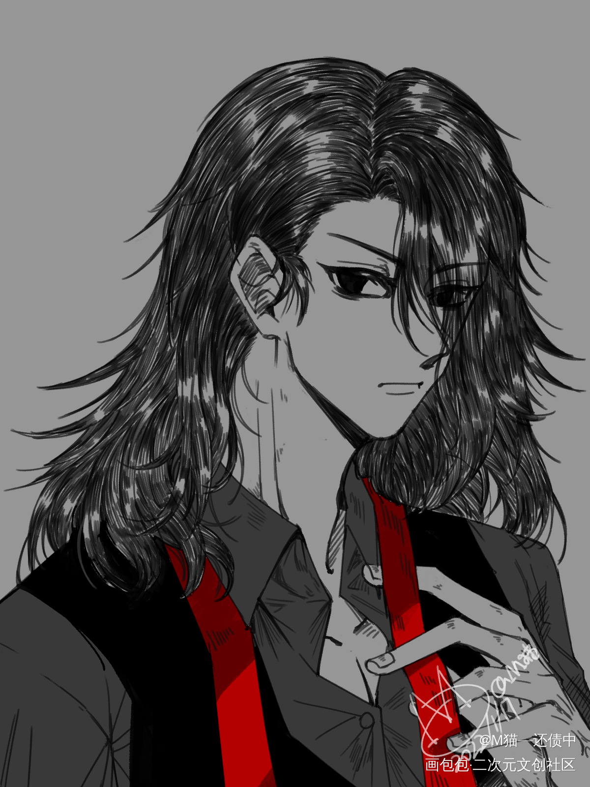 【麦武】_插画同人麦武佐野万次郎东京复仇者绘画作品