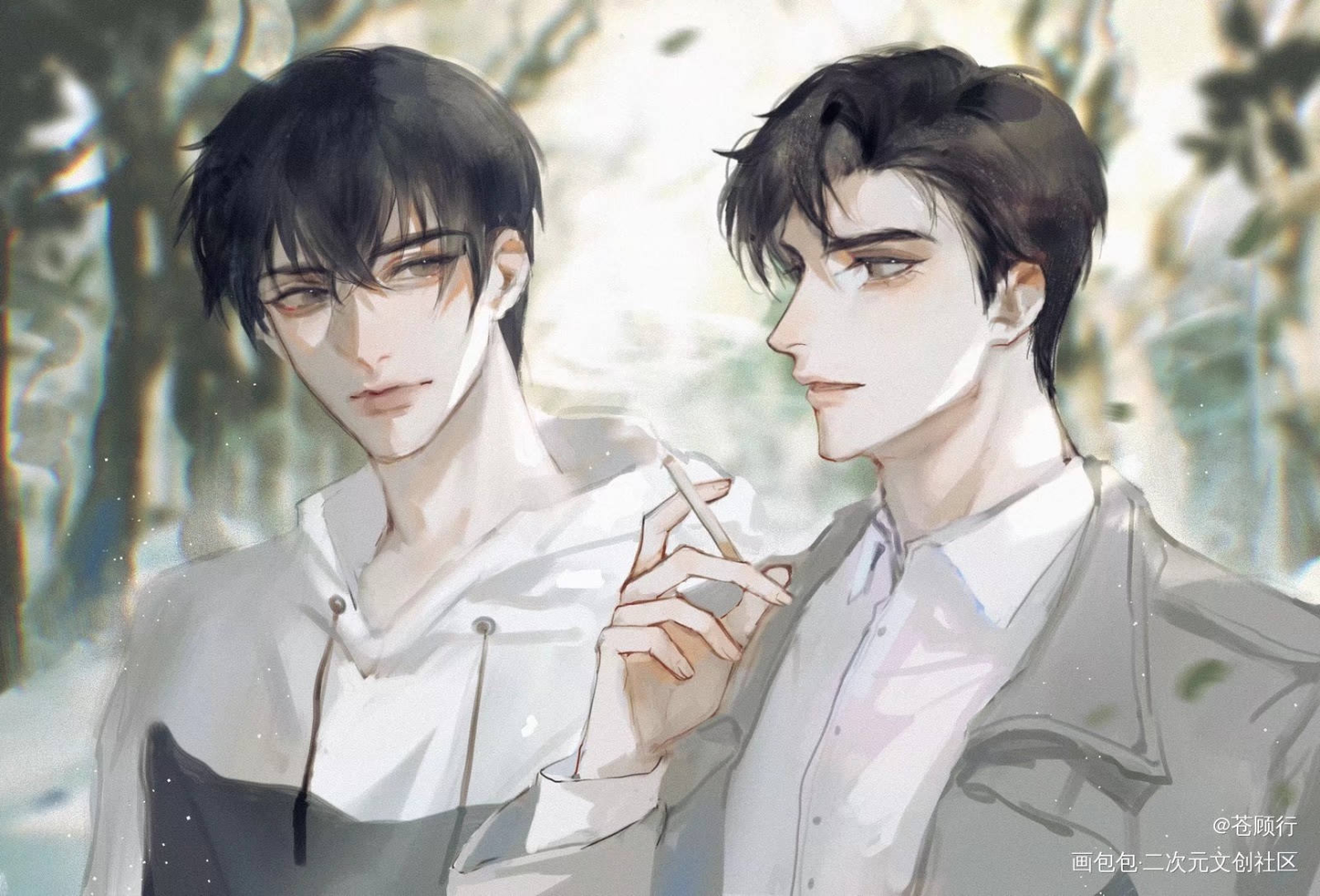 不可相忘，唯是四五月风_你却爱着一个傻逼188男团李简李玉简隋英绘画作品