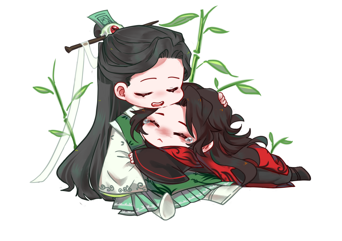 ?_人渣反派自救系统天官赐福魔道祖师冰秋花怜忘羡绘画作品