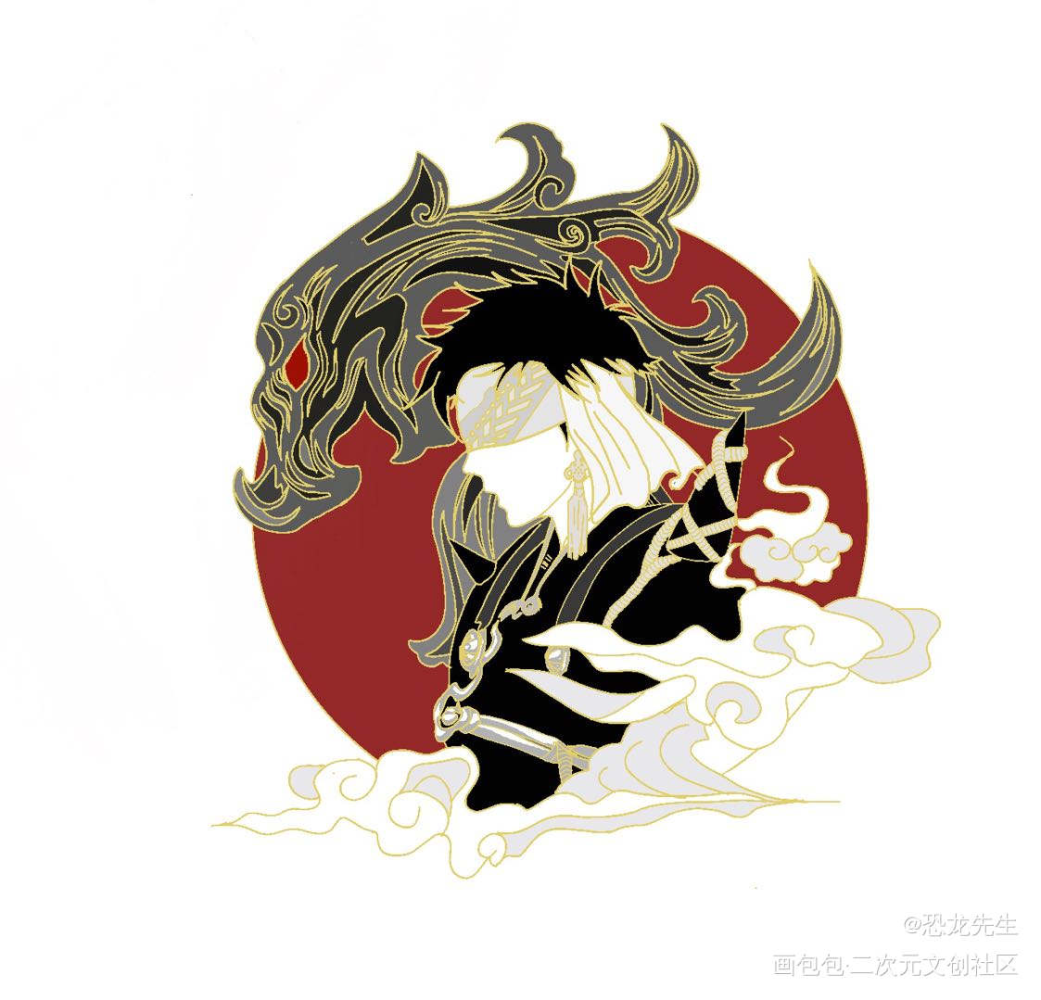 终末的女武神秦始皇金属徽章_嬴政金属徽章设计绘画作品