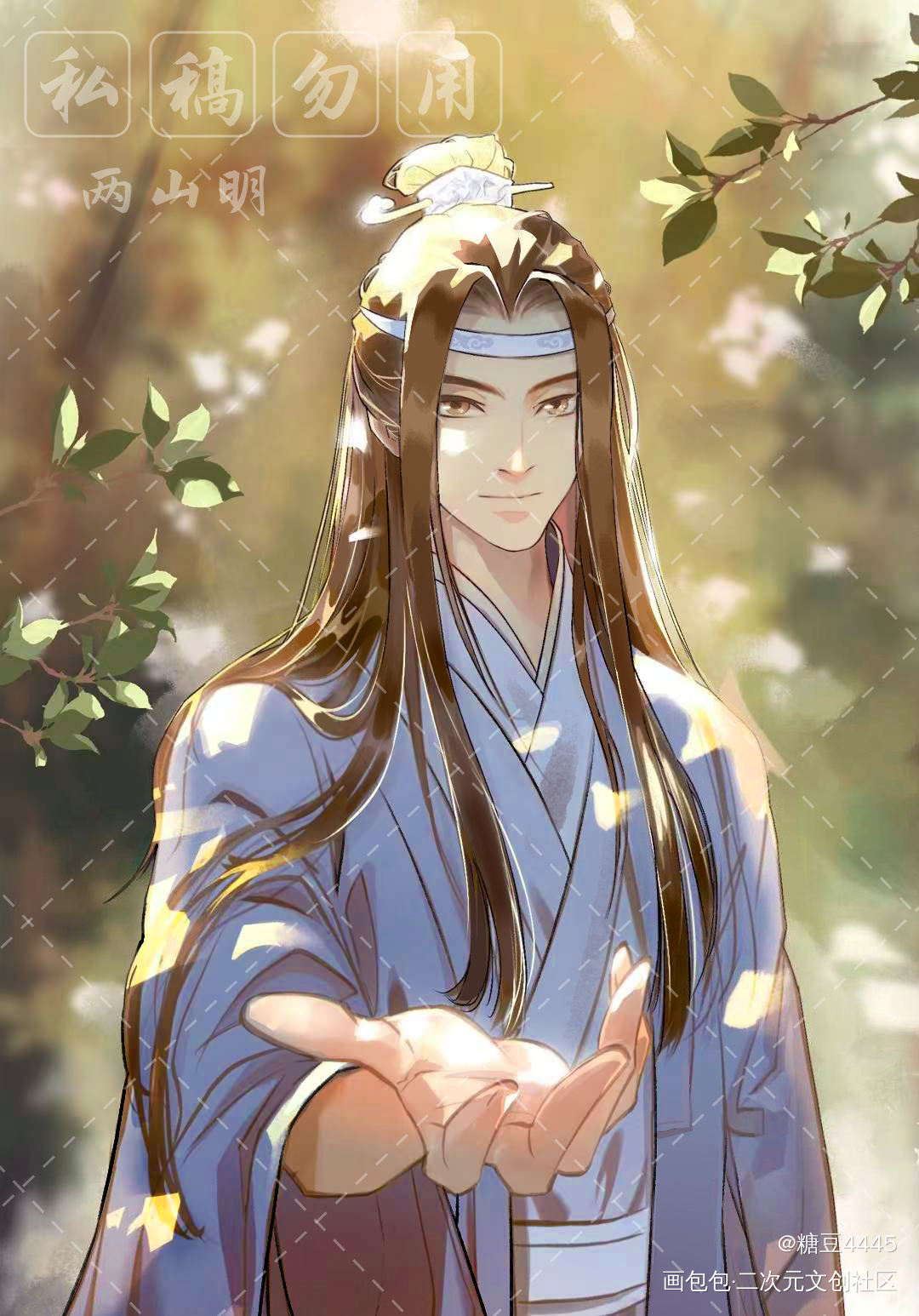 生贺图_魔道祖师忘羡绘画作品