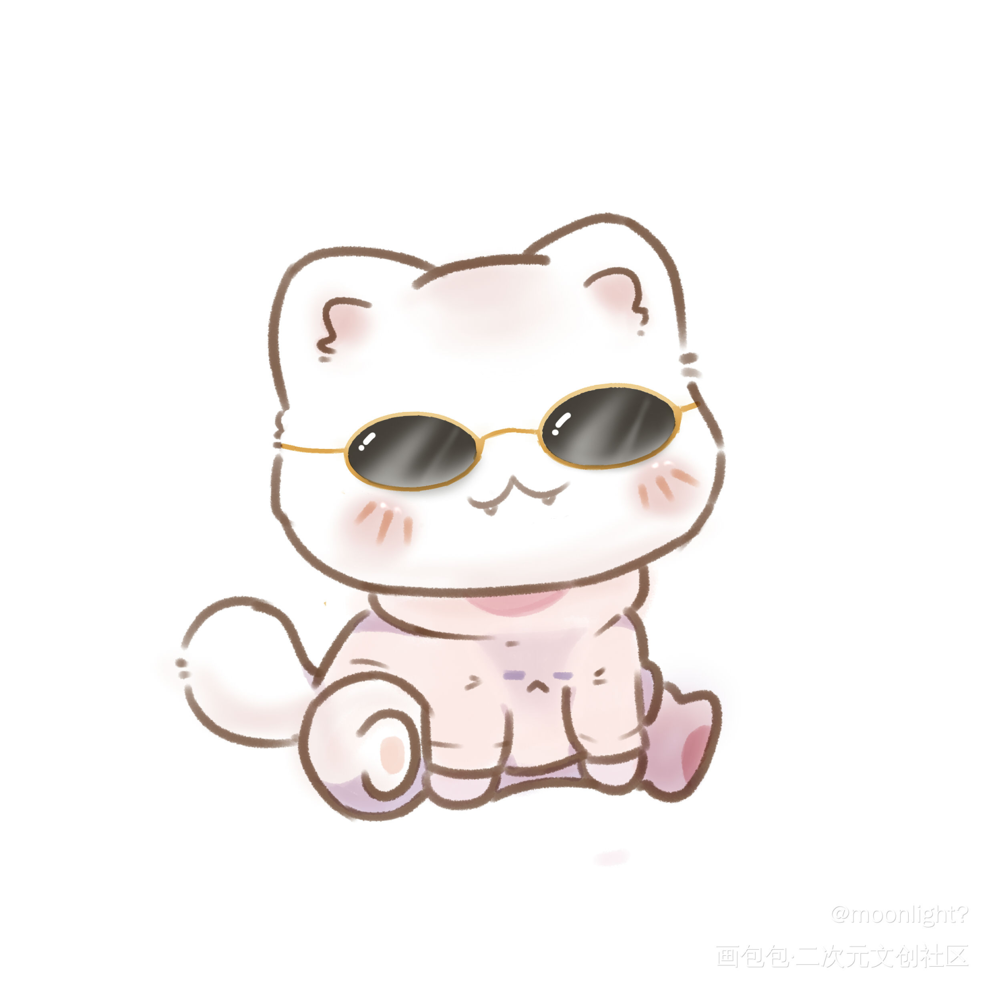 五条悟小猫_咒术回战Q版绘画作品