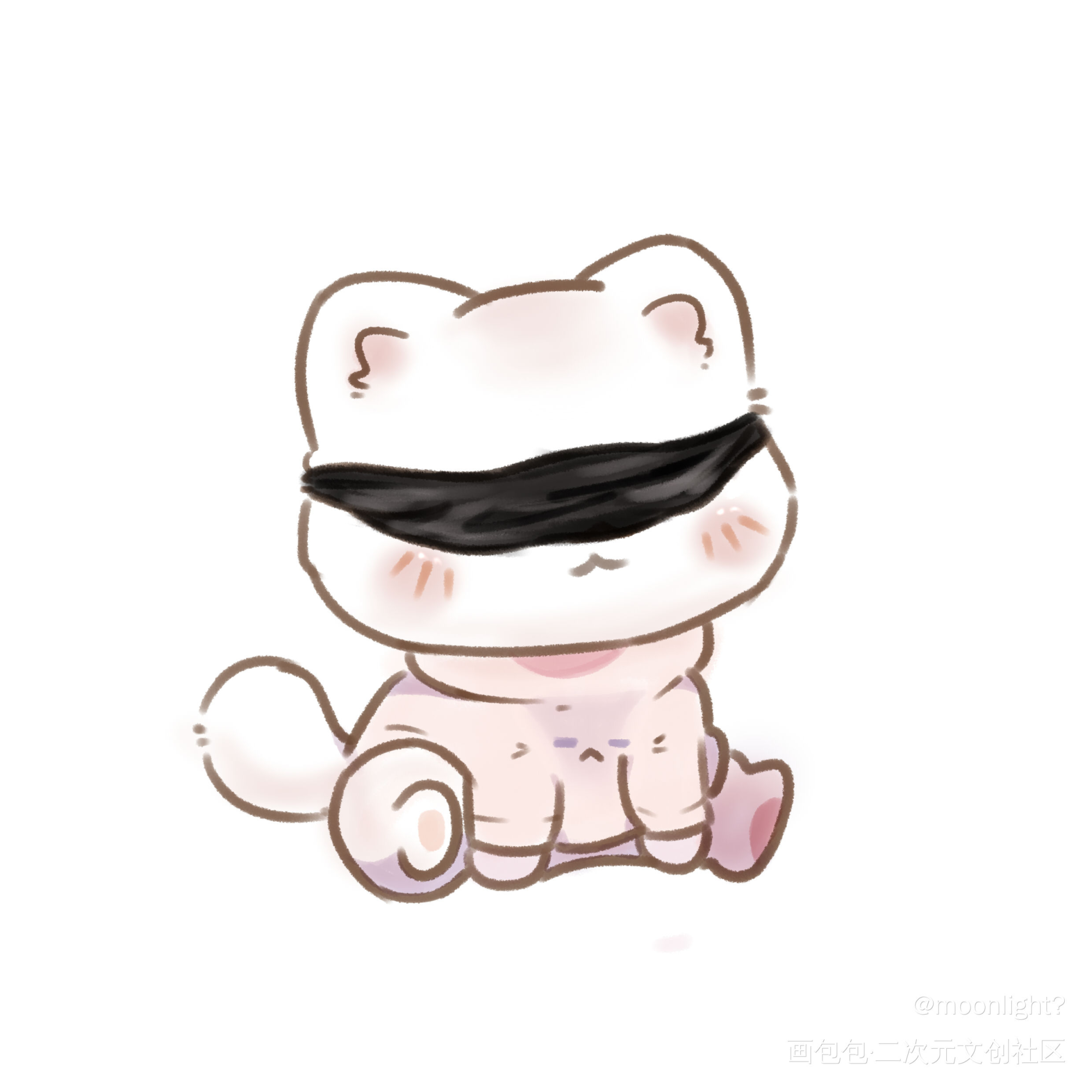 五条悟小猫_咒术回战Q版绘画作品