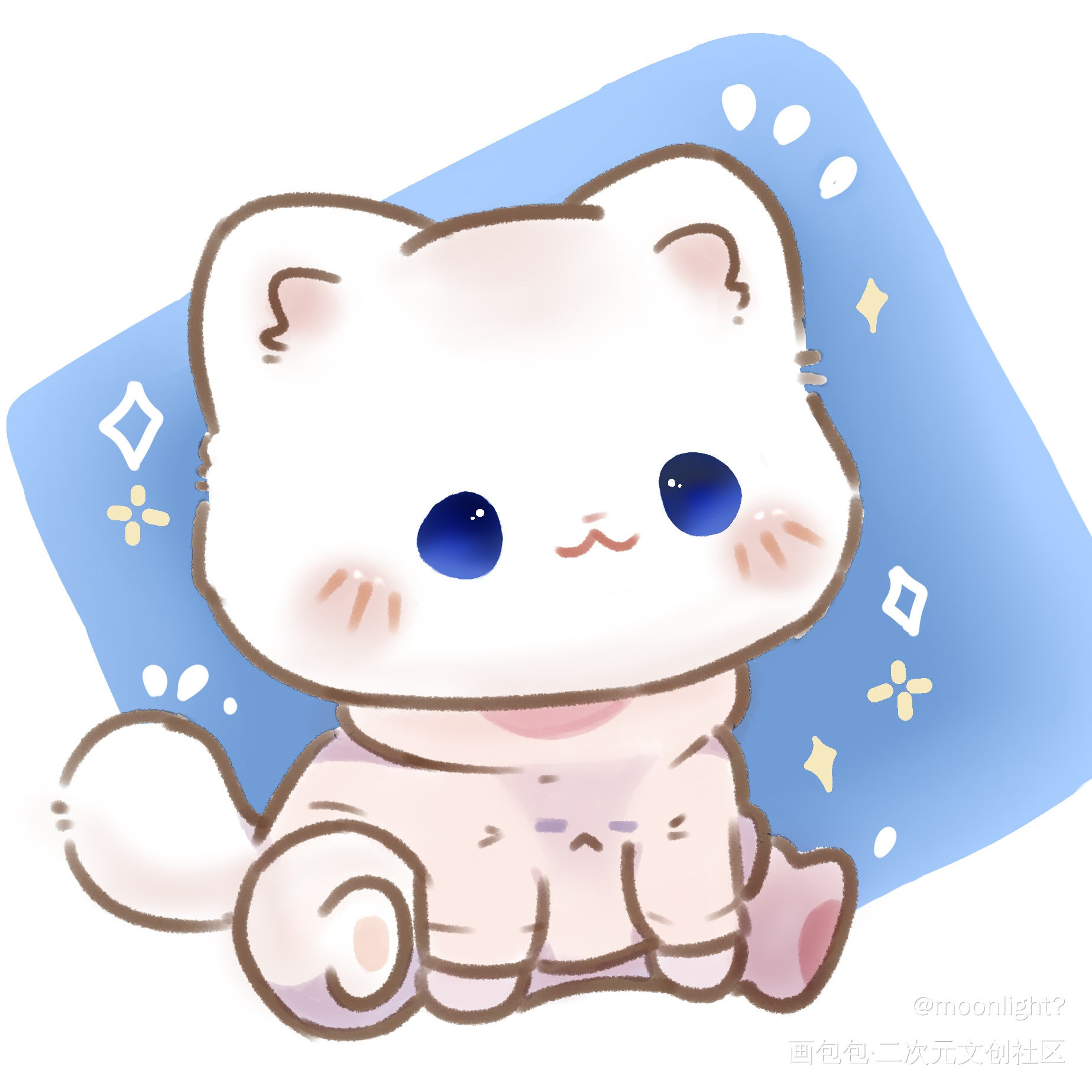 五条悟小猫_咒术回战Q版绘画作品