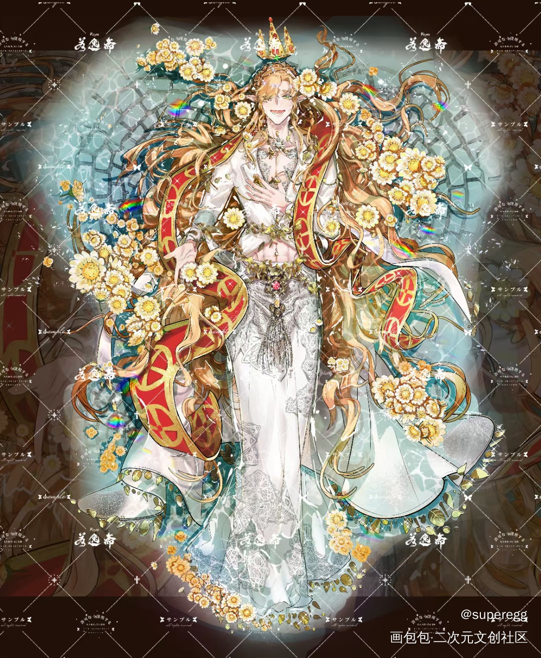 一个更新_立绘平涂日系人设约稿绘画作品