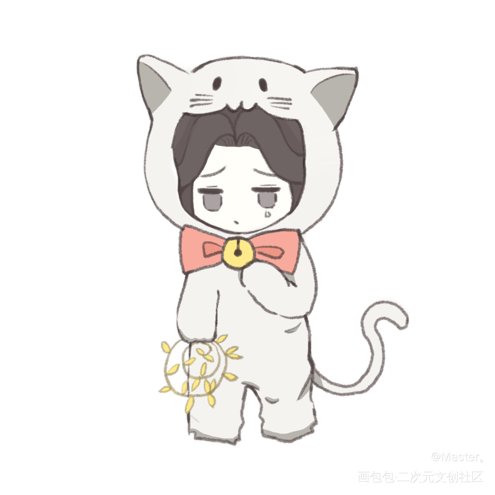 晚宁喵～_二哈和他的白猫师尊楚晚宁绘画作品