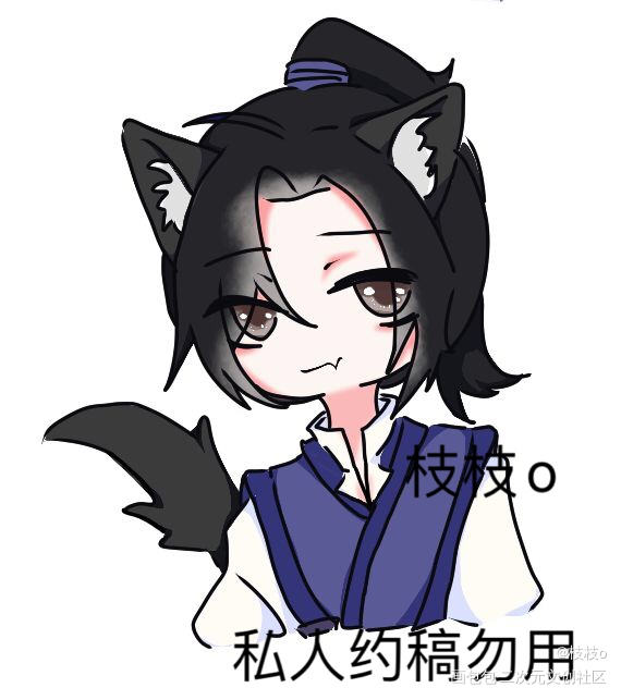 动物园里或许会有小猫咪？_二哈和他的白猫师尊燃晚Q版绘画作品