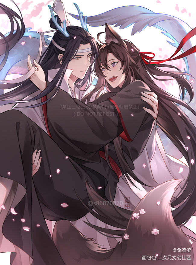 龍狐忘羡_魔道祖师忘羡绘画作品