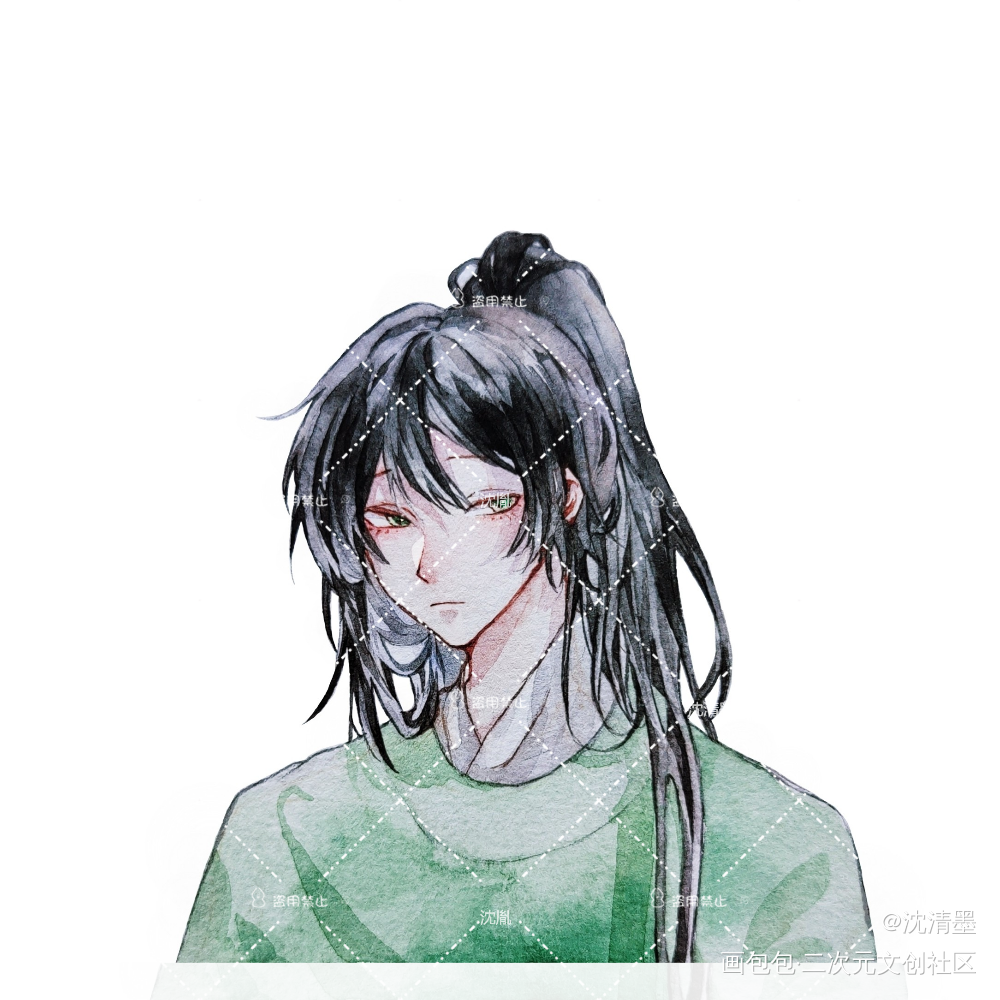 自设_平涂自设绘画作品