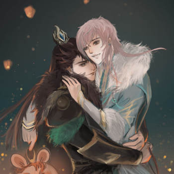 李景珑x孔鸿俊_天宝伏妖录非天夜翔李景珑孔鸿俊绘画作品