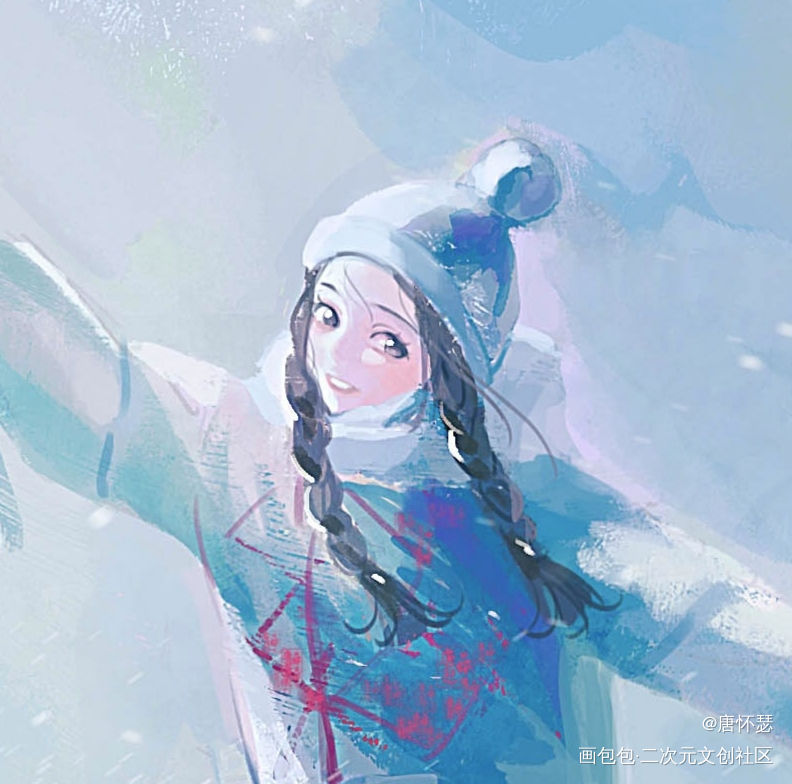 迷路的孩子_插画鸽子灯北京冬奥会绘画绘画作品